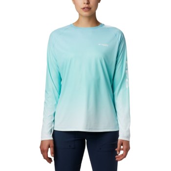 Columbia Sweater Dames, PFG Tidal Deflector Long Sleeve Blauw, 70LQEFXUA